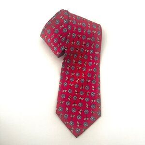 Belmondo red dragonfly tie